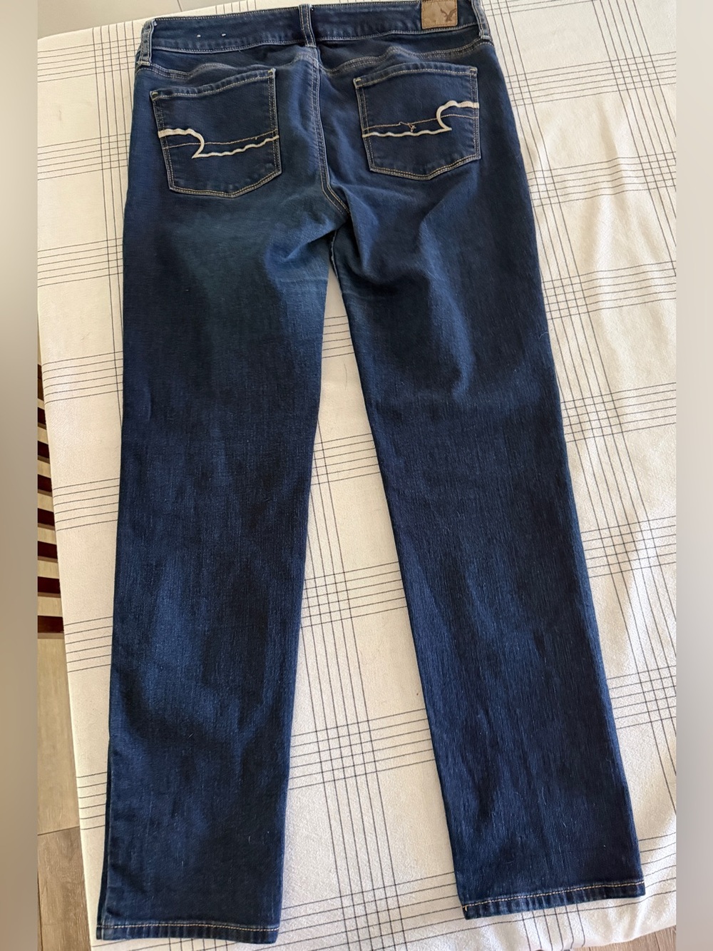 American Eagle Outfitters Skinny Super Stretch Jeans Blue Waist 12 - Picture 2 of 5